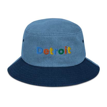 'Detroit' Denim Bucket Hat (Search Engine Parody) - Circumspice Michigan