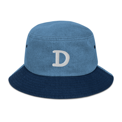 Detroit 'Old French D' Denim Bucket Hat