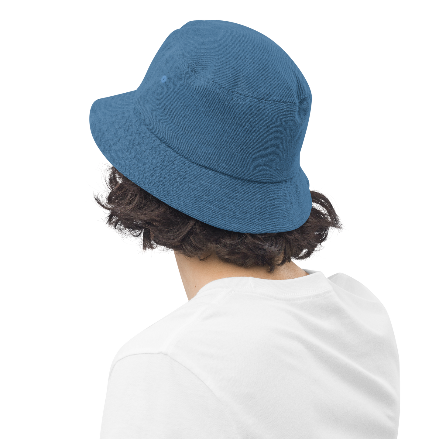 Detroit 'Old French D' Denim Bucket Hat