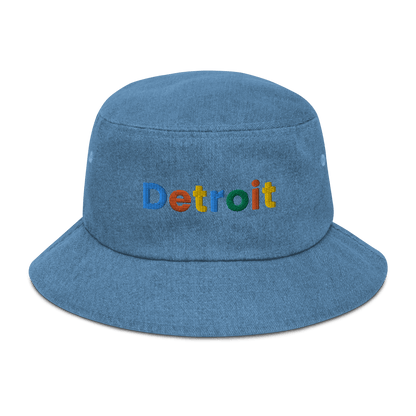 'Detroit' Denim Bucket Hat (Search Engine Parody) - Circumspice Michigan