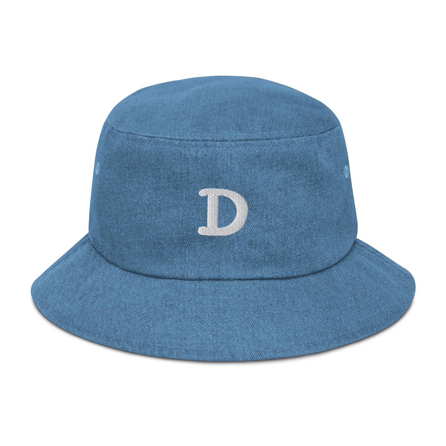 Detroit Old French 'D' Denim Bucket Hat - Circumspice Michigan