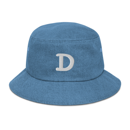 Detroit 'Old French D' Denim Bucket Hat