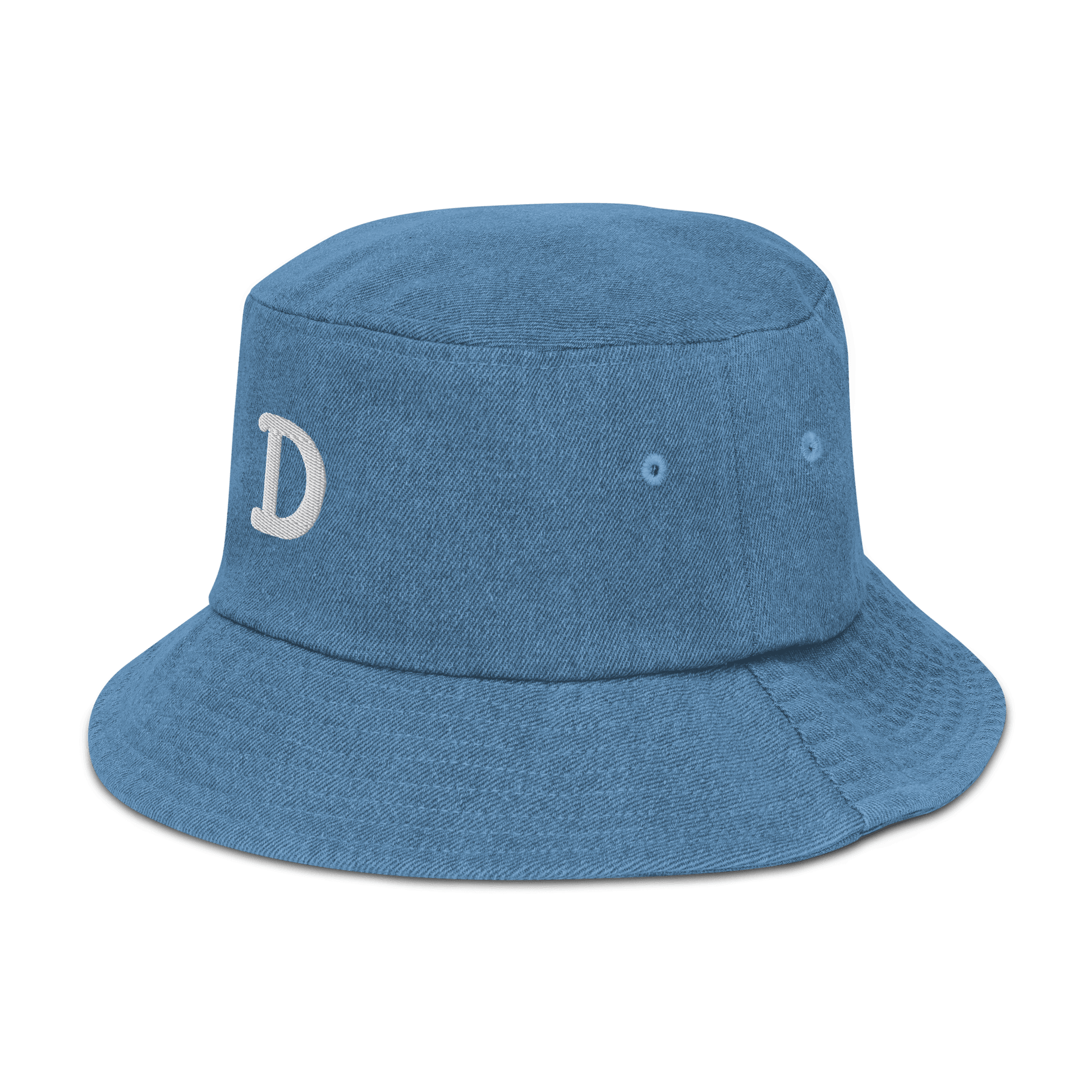 Detroit Old French 'D' Denim Bucket Hat - Circumspice Michigan