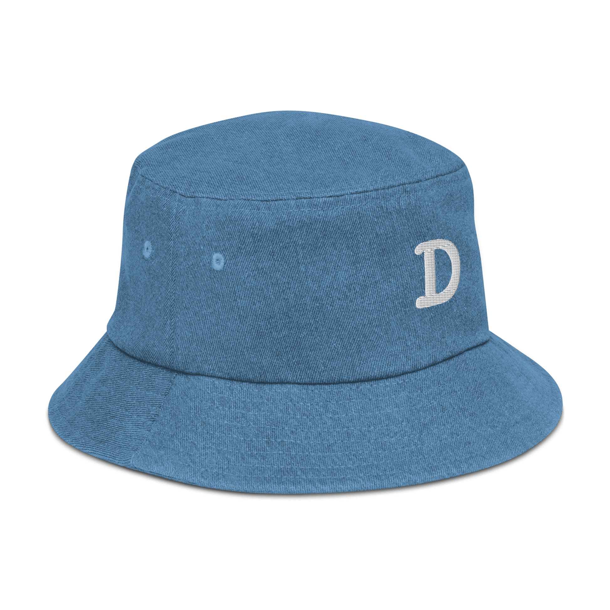 Detroit Old French 'D' Denim Bucket Hat - Circumspice Michigan