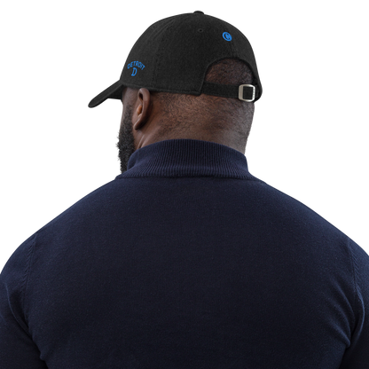 Detroit 'Old French D' Denim Baseball Cap | Azure Embroidery