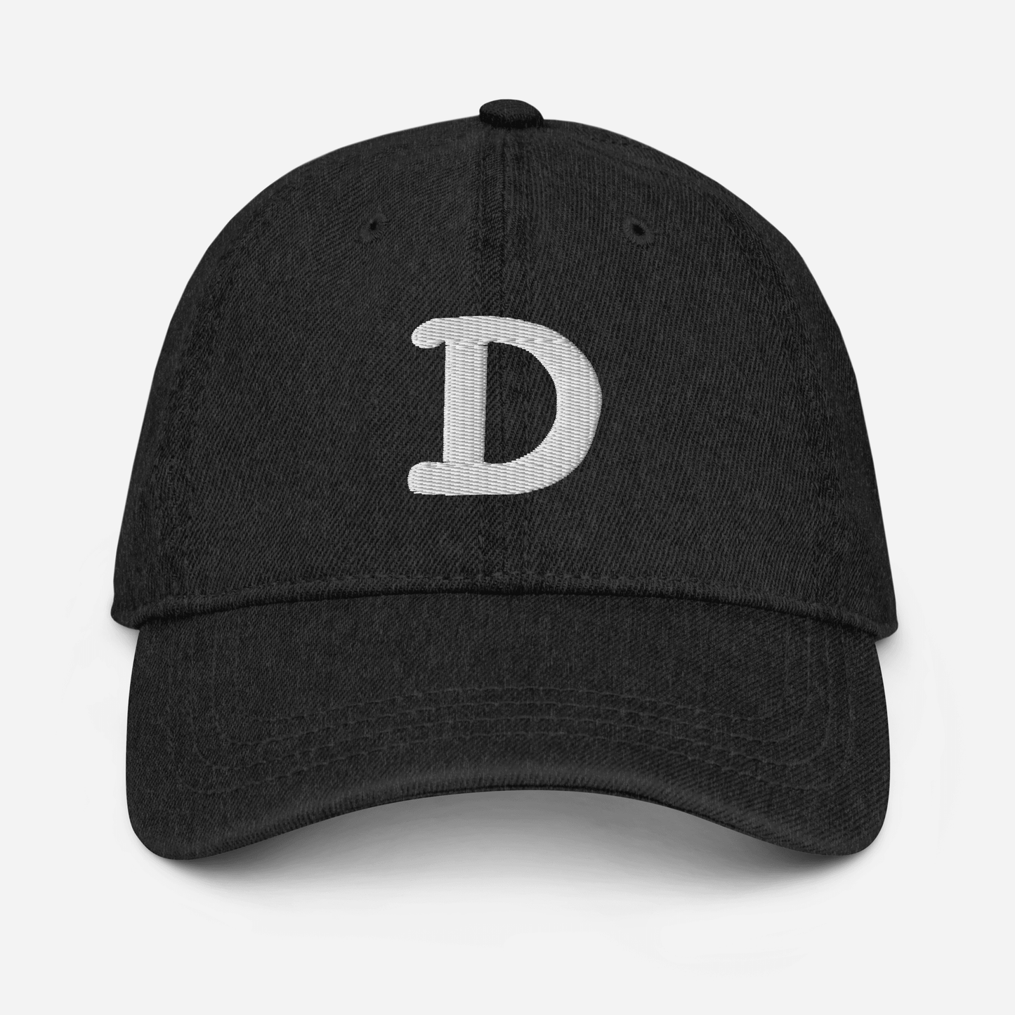 Detroit Old French 'D' Denim Baseball Cap - Circumspice Michigan