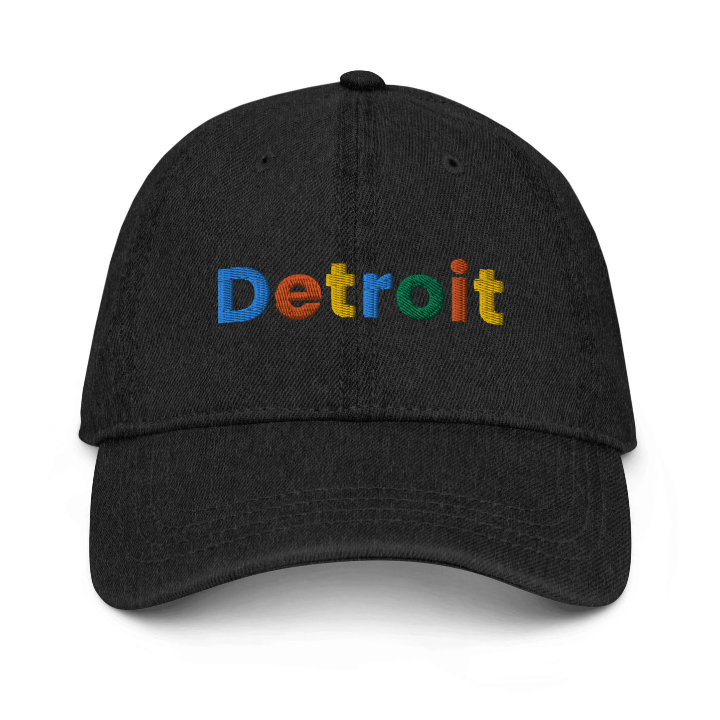 'Detroit' Denim Baseball Cap (Search Engine Parody) - Circumspice Michigan