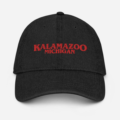 'Kalamazoo Michigan' Denim Baseball Cap (1980s Drama Parody)