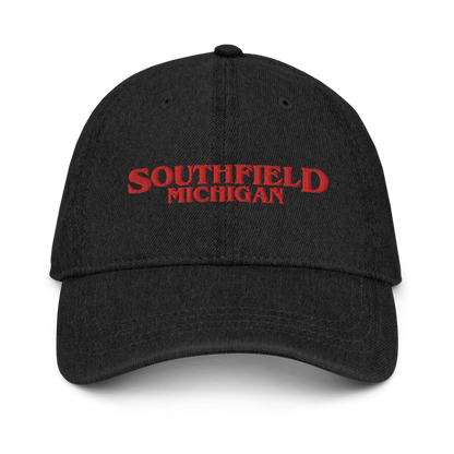 'Southfield Michigan' Denim Baseball Cap (1980s Drama Parody)