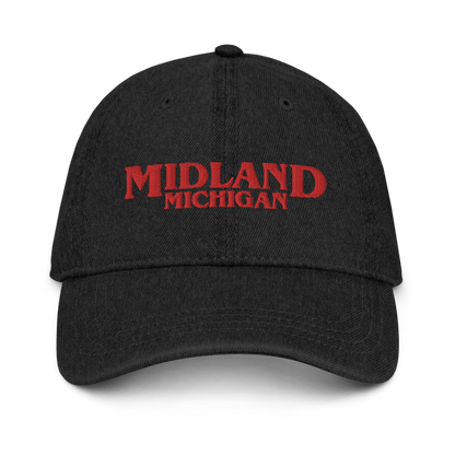 'Midland Michigan' Denim Baseball Cap (