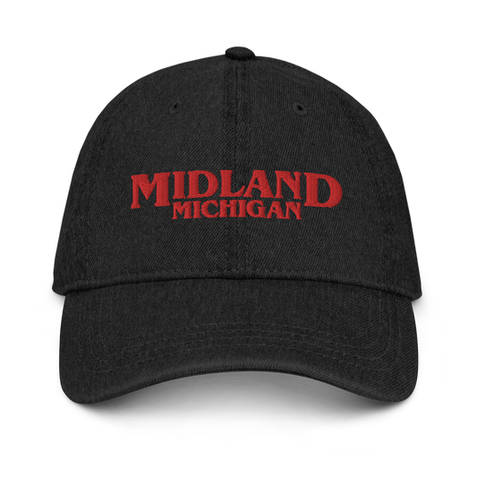 'Midland Michigan' Denim Baseball Cap (