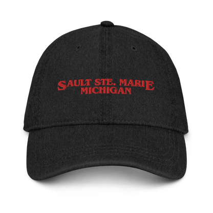 'Sault Ste. Marie' Denim Baseball Cap (1980s Drama Parody)