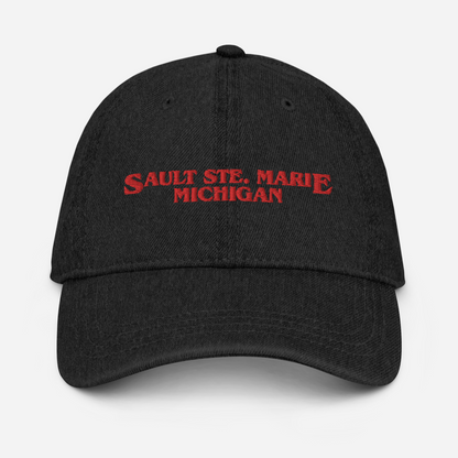 'Sault Ste. Marie' Denim Baseball Cap (1980s Drama Parody)