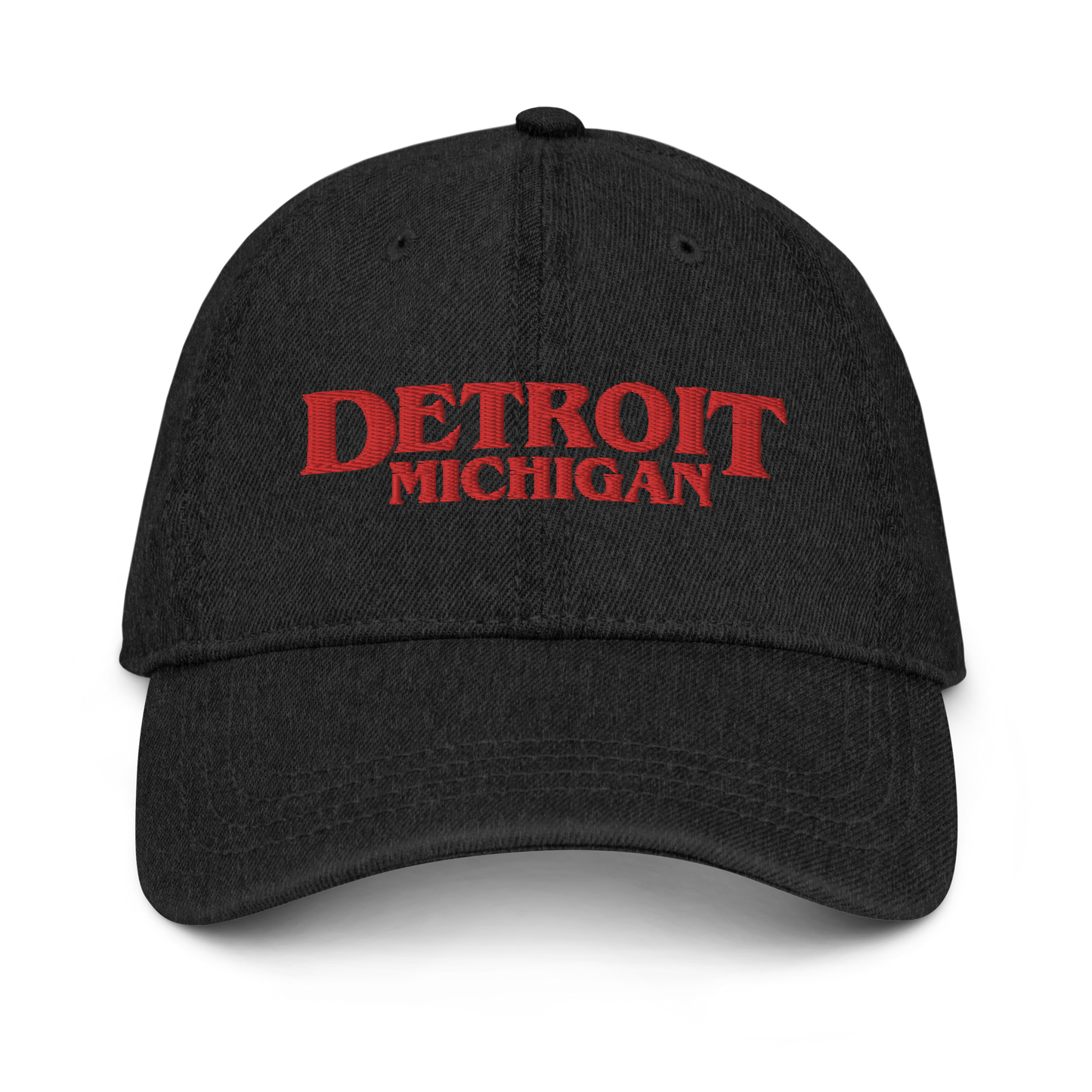 'Detroit' Denim Baseball Cap (1980s Drama Parody)