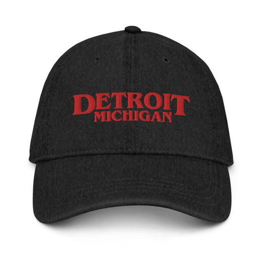 'Detroit' Denim Baseball Cap (1980s Drama Parody)