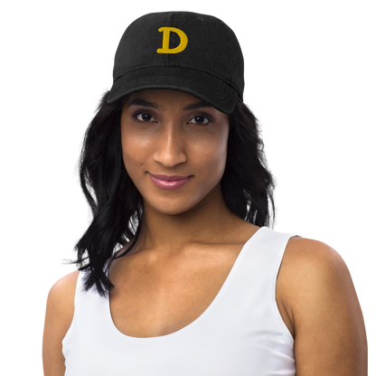 Detroit 'Old French D' Denim Baseball Cap | Gold Embroidery