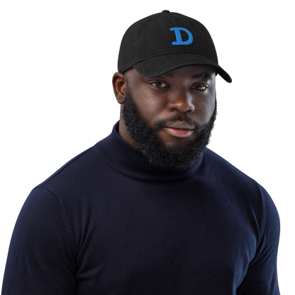 Detroit 'Old French D' Denim Baseball Cap | Azure Embroidery