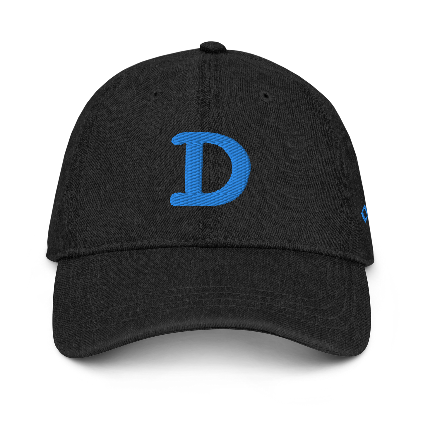 Detroit 'Old French D' Denim Baseball Cap | Azure Embroidery