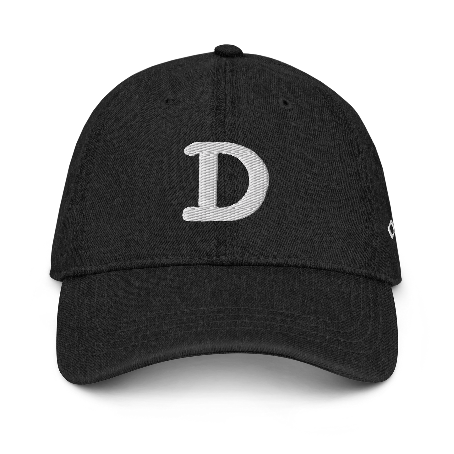 Detroit 'Old French D' Denim Baseball Cap (w/ Side Design)