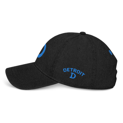 Detroit 'Old French D' Denim Baseball Cap | Azure Embroidery