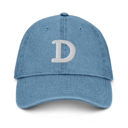 Detroit Old French 'D' Denim Baseball Cap - Circumspice Michigan