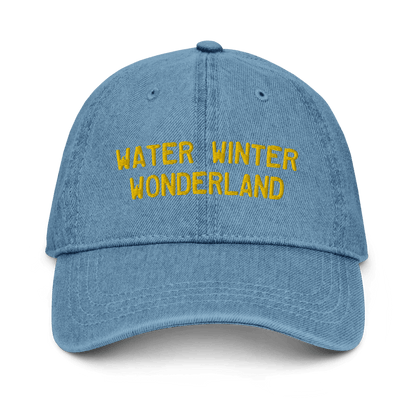 'Water Winter Wonderland' Denim Baseball Cap - Circumspice Michigan