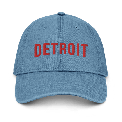 'Detroit' Streaming Parody Denim Baseball Cap - Circumspice Michigan