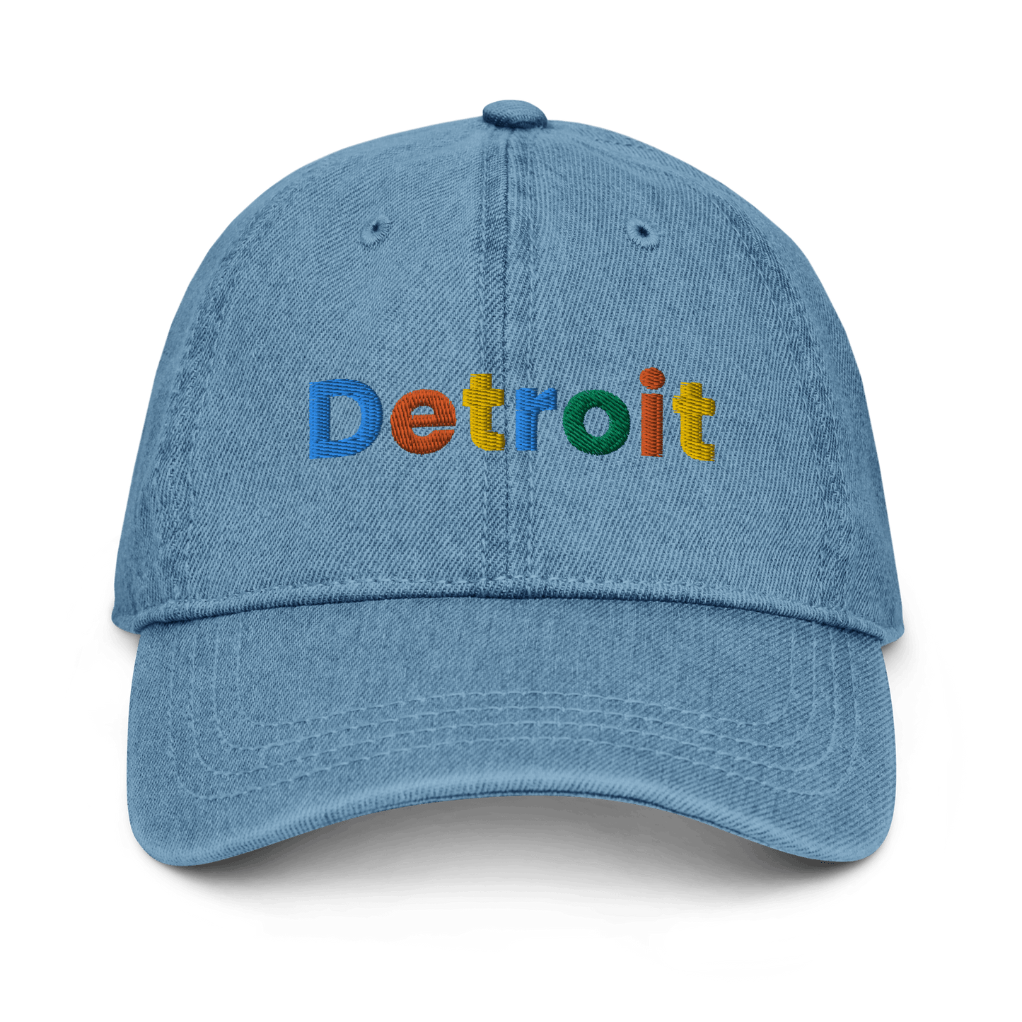 'Detroit' Denim Baseball Cap (Search Engine Parody) - Circumspice Michigan