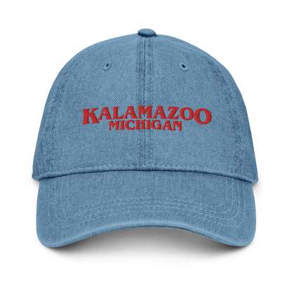 'Kalamazoo Michigan' Denim Baseball Cap (1980s Drama Parody)