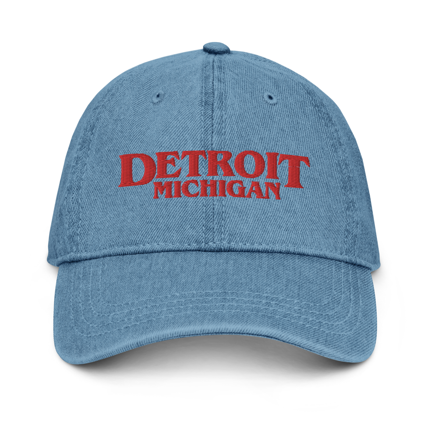 'Detroit' Denim Baseball Cap (1980s Drama Parody)