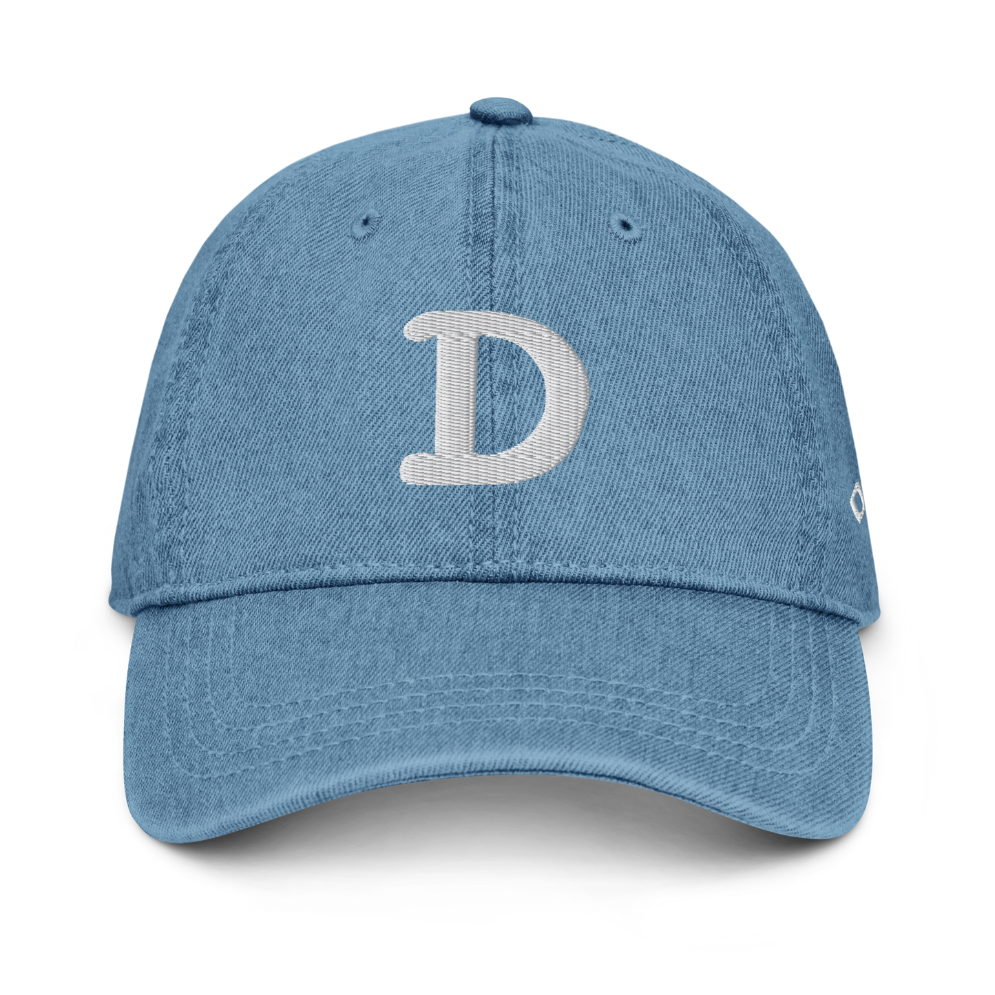 Detroit 'Old French D' Denim Baseball Cap (w/ Side Design)