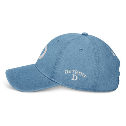 Detroit 'Old French D' Denim Baseball Cap (w/ Side Design)