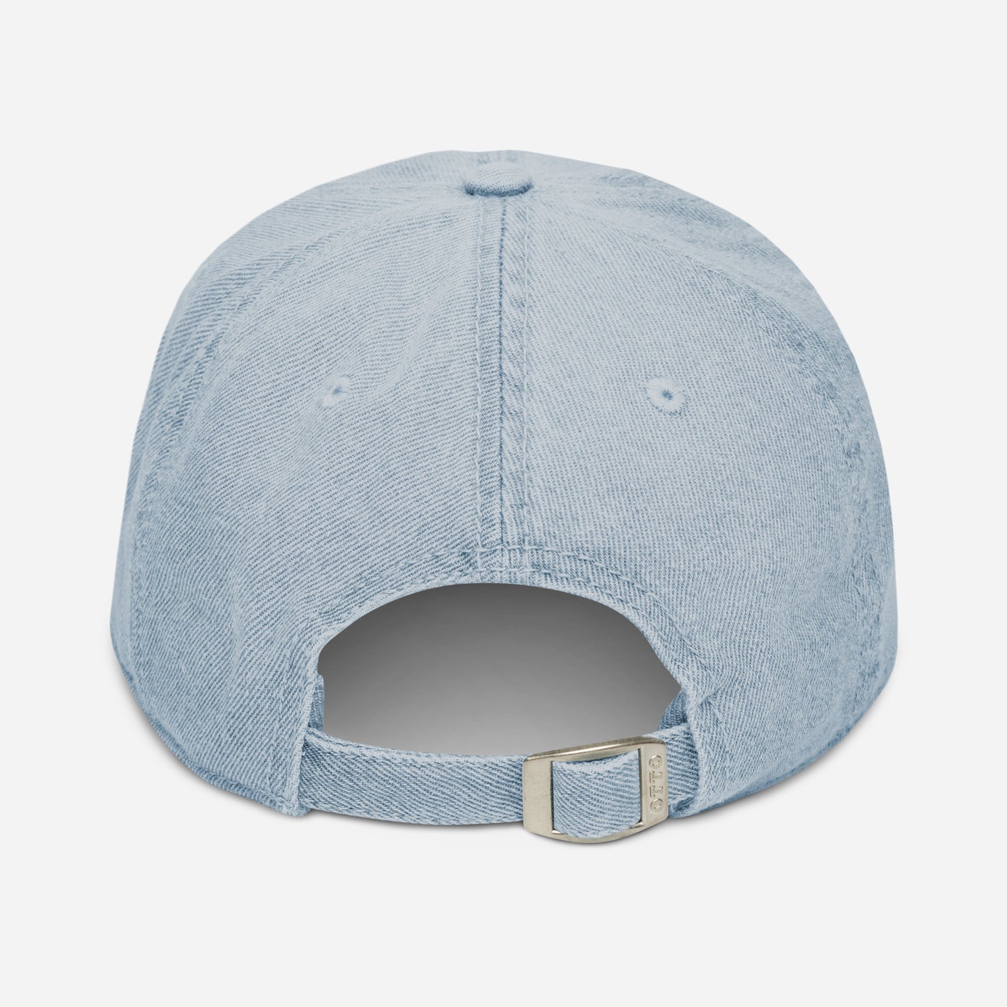 'Detroit Michigan' Denim Baseball Cap (w/ Michigan Outline)