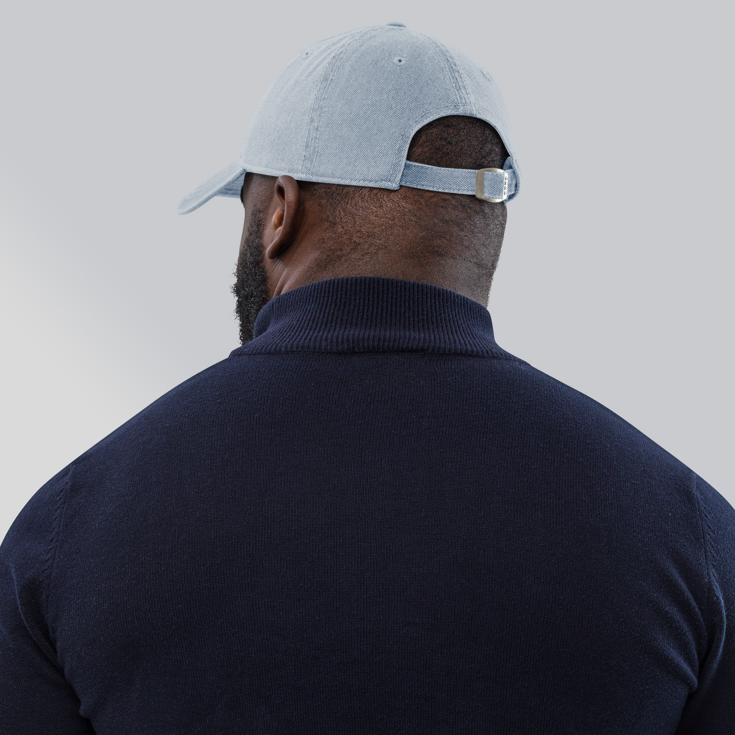 'Traverse City' Denim Baseball Cap (w/ Michigan Outline)