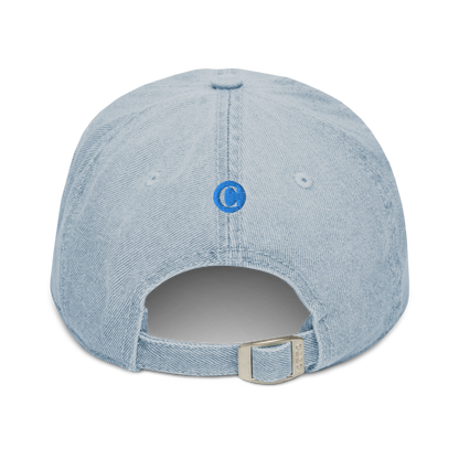 Detroit 'Old French D' Denim Baseball Cap | Azure Embroidery