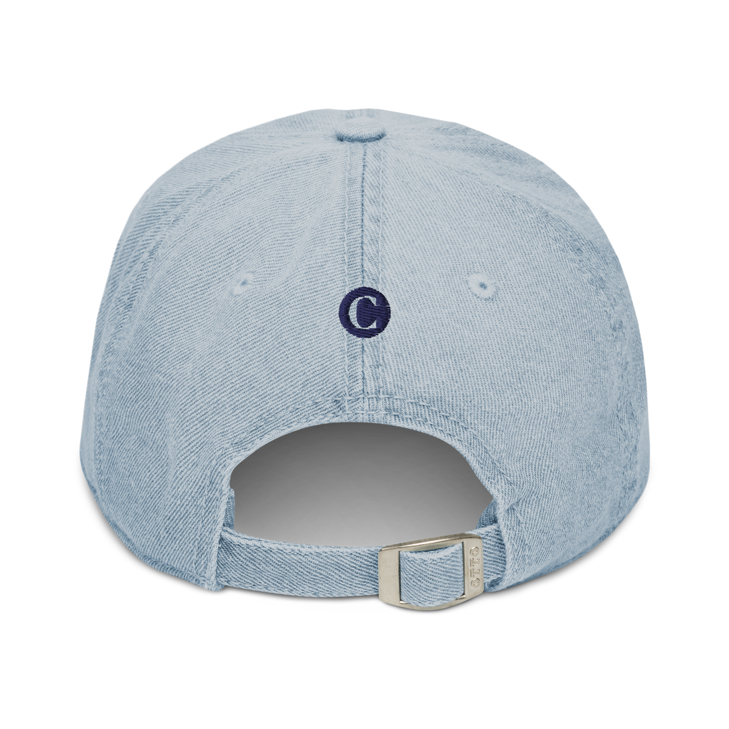 Detroit 'Old French D' Denim Baseball Cap (w/ Side Design)