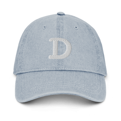 Detroit Old French 'D' Denim Baseball Cap - Circumspice Michigan