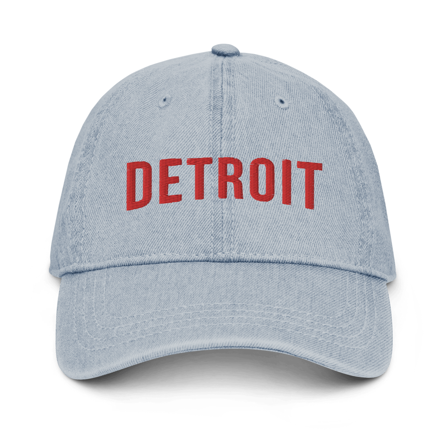 'Detroit' Streaming Parody Denim Baseball Cap - Circumspice Michigan