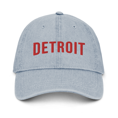 'Detroit' Streaming Parody Denim Baseball Cap - Circumspice Michigan