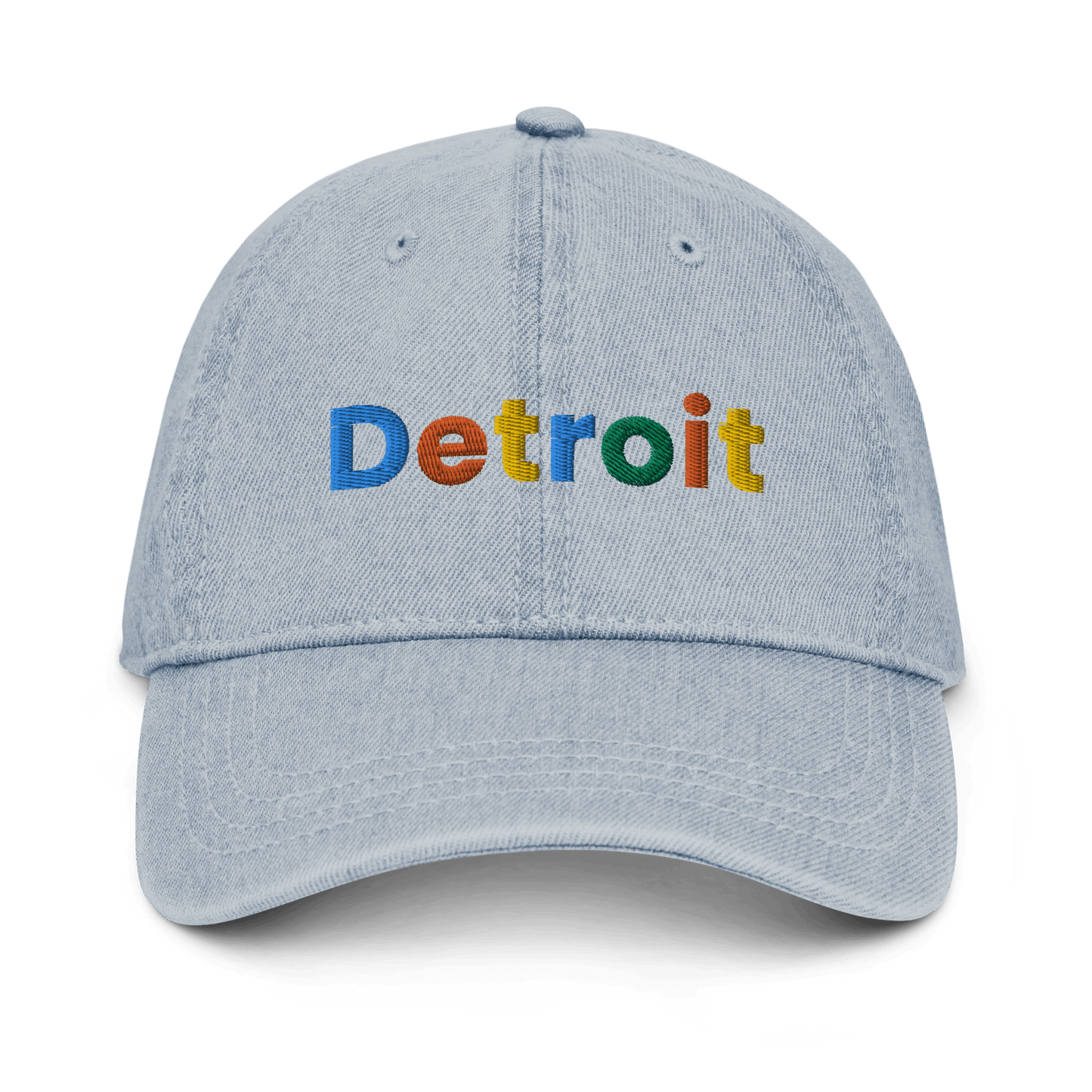 'Detroit' Denim Baseball Cap (Search Engine Parody) - Circumspice Michigan