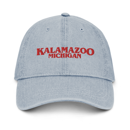 'Kalamazoo Michigan' Denim Baseball Cap (1980s Drama Parody)