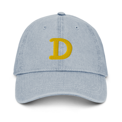 Detroit 'Old French D' Denim Baseball Cap | Gold Embroidery