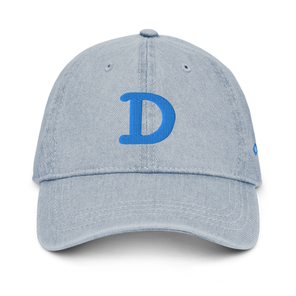 Detroit 'Old French D' Denim Baseball Cap | Azure Embroidery