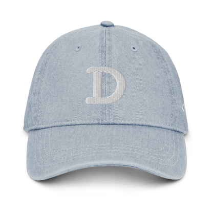 Detroit 'Old French D' Denim Baseball Cap (w/ Side Design)