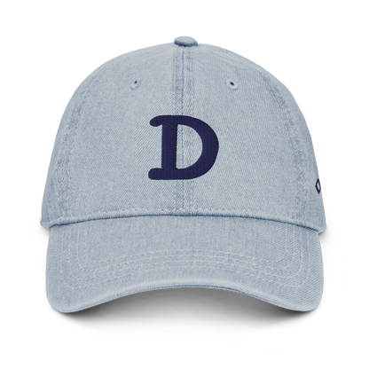 Detroit 'Old French D' Denim Baseball Cap (w/ Side Design)