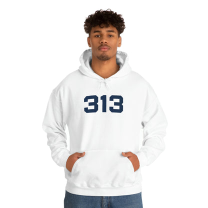 Detroit '313' Hoodie (Athletic Font) | Unisex Standard