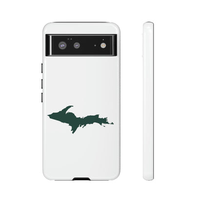 Michigan Upper Peninsula Tough Phone Case (w/ Green UP Outline) | Samsung & Pixel Android