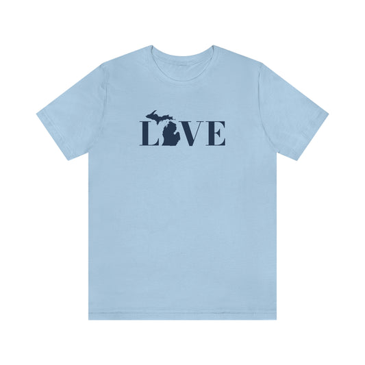 Michigan 'Love' T-Shirt (Didone Font) | Unisex Standard Fit