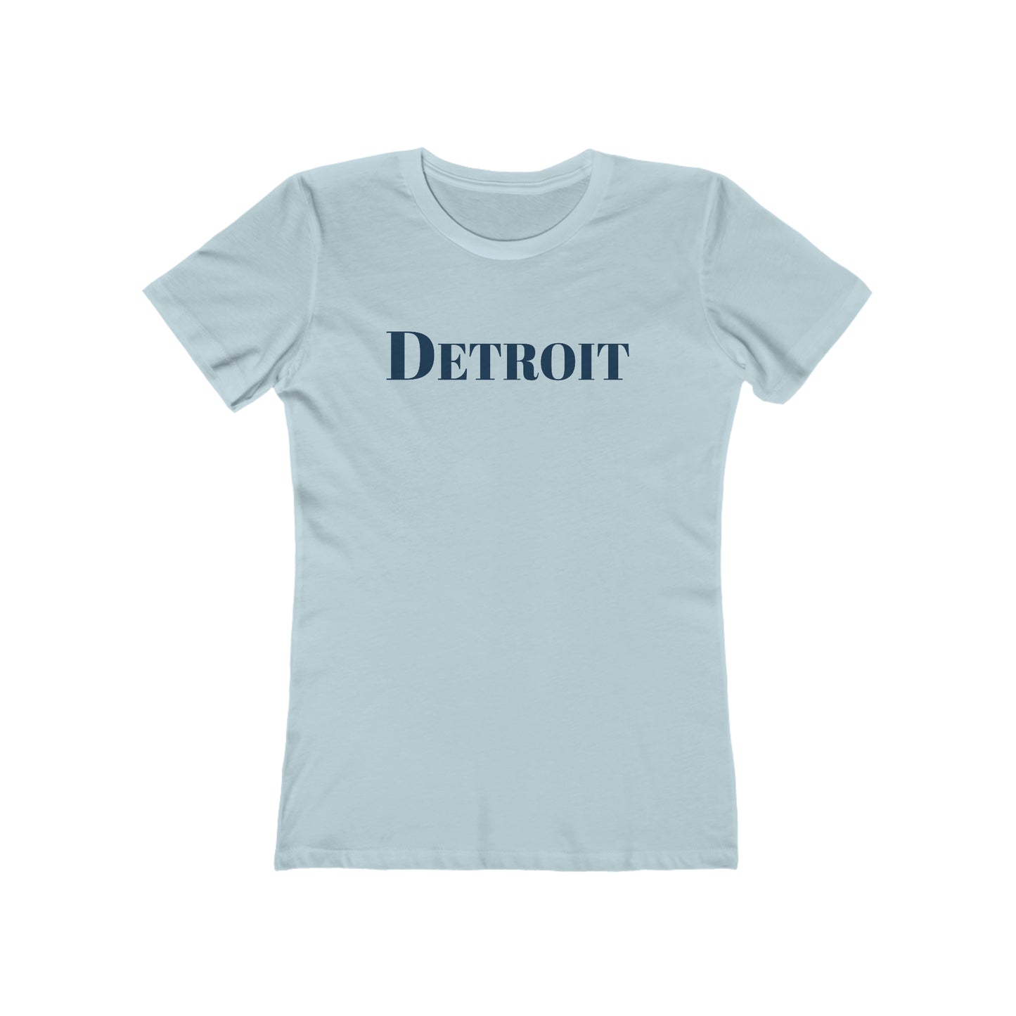 Detroit' T-Shirt (Didone Font) | Women's Boyfriend Cut