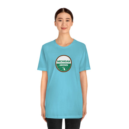 'Michigan Grown' T-Shirt (Agricultural Certification Parody) | Unisex Standard Fit